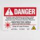 DANGER Plastic Warning Sign CLASS IV 
