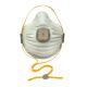 Particulate Respirator Mask AirWave® Industrial N100 with Valve Cup Elastic Strap Medium / Large White NonSterile Not Rated Adult