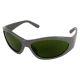 MRP IPL Safety Eyewear Glasses 200-1400nm LP S - Green Lens - Grey Sport Frame