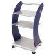 Stylized Aesthetic Workstation Cart 36in - Biorem SkinMaster Spa Rolling Shelf