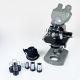 Olympus Tokyo Japan Grey Microscope Binocular Viewer Interchangeable Light As-Is