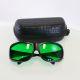 Laser Operator Eyewear Eye Safety Glasses Green Lens 600-700nm OD6+ Black Frame
