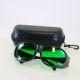 Laser Operator Eyewear Eye Safety Glasses Green Lens 600-700nm OD6+ Black w/Case