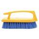 Iron-Shaped Handle Scrub Brush, Blue Polypropylene Bristles, 6