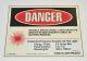 Hoya ConBio Class IV Laser DANGER Warning SIGN Nd YAG Q Switched 312-9012 Office