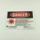 Coherent CO2 Laser Treatment Room Danger Eye Protection Warning Sign 8.5x11
