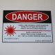 AngioDynamics Diode Laser Tx Room Danger Eye Protection Warning Sign 440-1500nm