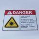LaserVision Laser Room Safety Danger Warning Sign Non-Specific Wavelength 10x14