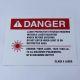 Laser Room Safety Danger Warning Sign - Erbium Fiber 30W 1540 nm 8.5 x 11 Inches