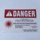 Candela VBeam 1 Laser Room Safety Danger Warning Sign Decal Pulsed Dye 595 nm