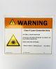 WARNING Sticker Sign, Class 4 Laser Controlled Area, PN 215-7026-018, Rev. 2