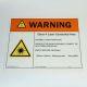 Warning Class 4 Laser Safety Danger Sign 60W Nd:YAG 1064nm 8.5x11 Adhesive Decal