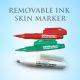 DermaSculpt Dermarkers Removable Ink Skin Safe Marker - White - Pack of 5