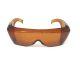Safety Glasses UV Light Eye Protection Filters UVShield40 OTG Frameless Amber
