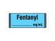 Drug Label Shamrock Anesthesia Label FENTANYL / _____ mg / mL Blue 1/2 X 1 Inch