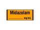 Drug Label Shamrock Anesthesia Label MIDAZOLAM / _____ mg / mL Orange 1/2 X 1 Inch