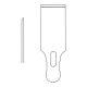 Chisel Blade 16 mm Width Straight Sharp Edge OR Grade Stainless Steel NonSterile 3-1/2 Inch Length