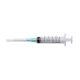 Syringe with Hypodermic Needle ExelInt® 5 mL 21 Gauge 1 Inch Regular Wall NonSafety