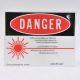 DANGER Plastic Warning Sign CLASS IV Laser Radiation in Progress 10-0695