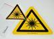 Candela Laser Label Door Safety Yellow Triangle Warning Stickers 2157-40-5000
