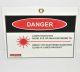 Lutronic Laser Room Safety Danger Warning Sign Class IV 4 Scattered Radiation