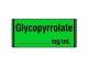Drug Label Shamrock Anesthesia Label Glycopyrrolate _____ mg / mL Green 1/2 X 1 Inch