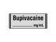 Drug Label Shamrock Anesthesia Label BUPIVACAINE / _____ mg / mL Gray 1/2 X 1 Inch