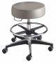 Exam Stool McKesson Backless Pneumatic Height Adjustment 5 Casters Clamshell