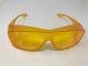 Solar Shield Large Orange Polycarbonate UV Filter OTG Fit Over Safety Glasses